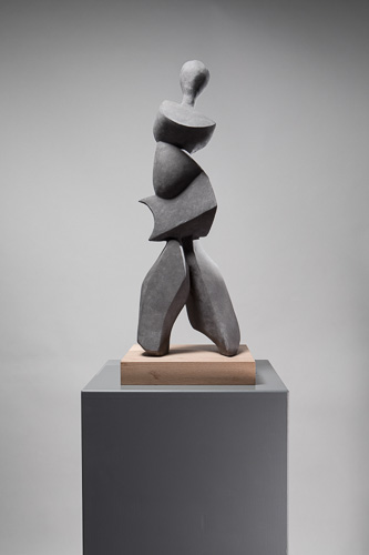Tanzende: Skulptur, Beton, schwarz